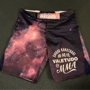 Men's Galaxy Print Athletic Shorts